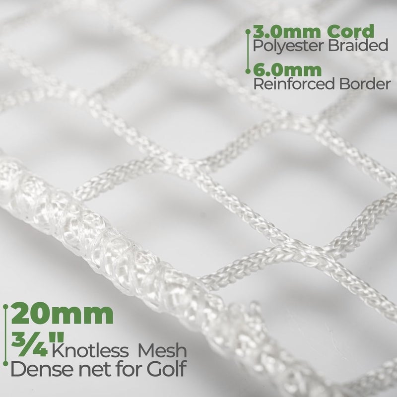 Morelux Golf Netting Material 10'x10', 10'x15',10'x20' - Golf Hitting Net for Backyard - Sport Netting Barrier for Sports - Image 2